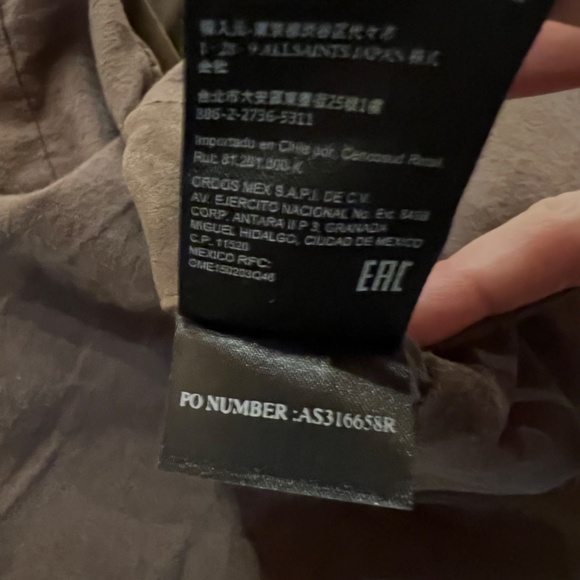 Men’s AllSaints Grantham Suede Jacket - light_taupe - Picture 6 of 10